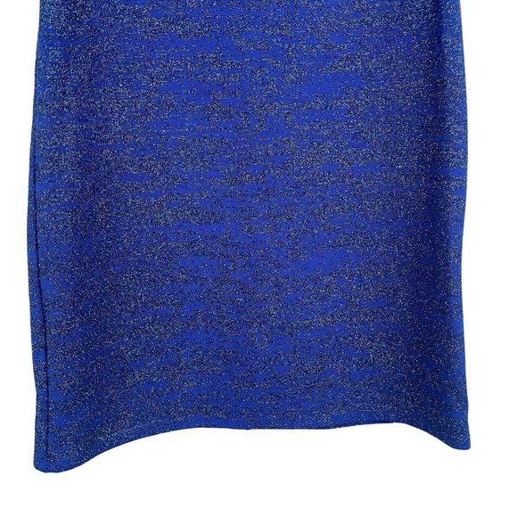 Jump royal blue slim glitter short sleeve t-shirt mini dress extra small MSRP 69 - Picture 7 of 12